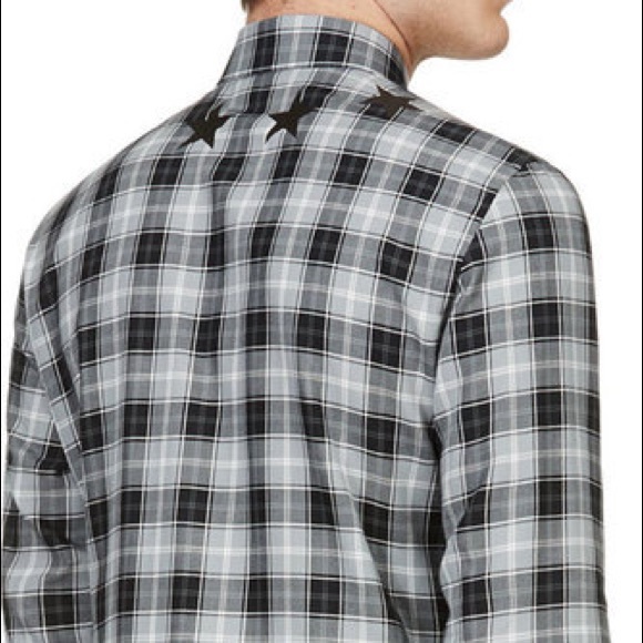 Givenchy Grey star plaid shirt - Picture 2 of 7